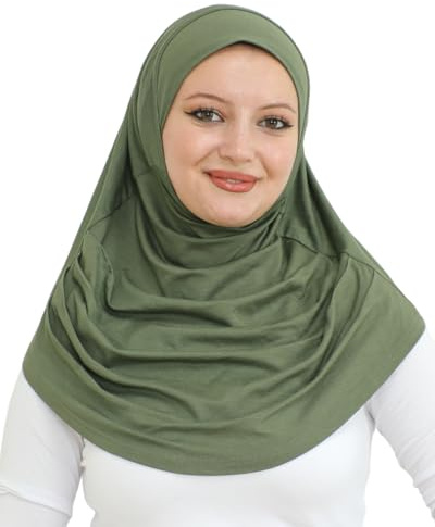 Prien Chic Hijab Für Damen, Türkisch Kopftuch Muslim, Frauen Konfektionskleidung Schal Kleider, Muslim Weicher Jersey Kopftücher, Burka, Easy Hijab Set, Muslimisch Abaya