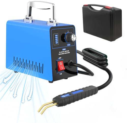 Soldador de Plasticos Coche Kit - PARAOUTIL Soldador de Plastico con 600 Grapas 15W-35W-45W-65W-80W Máquina de Soldadura Plástico Ajustable para Mayoría Reparaciones Plástico