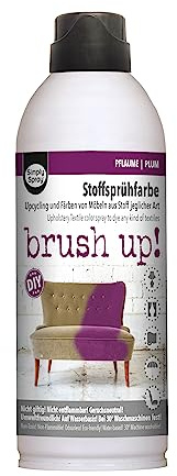 SimplySpray Brush up! Spray - permanente Textilfarbe zum Sprühen Möbel Stofffarbe auf Wasserbasis (PLUM)