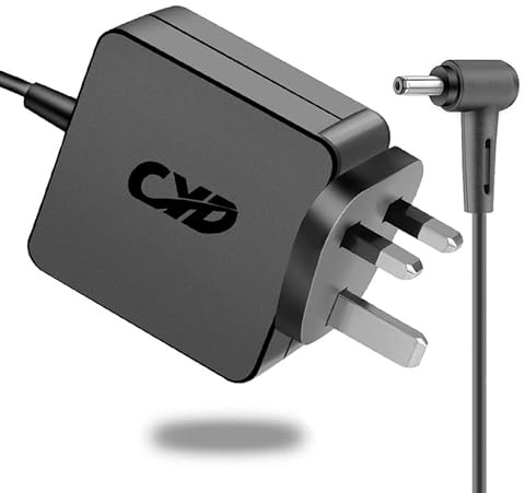 CYD 65W Chromebook Power Supply Laptop Charger for 19V 3.42A Acer Aspire One 1-131 SF314-52 SF315-52 SF514-52T SP111-31 SP113-31 SP315-51 Aspire P3 ICONIA W700 AC Adapter 3.0 * 1.1mm Connector