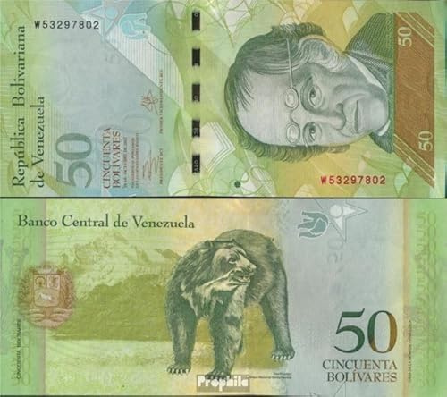 Prophila Collection Banconote Venezuela Pick-n.: 92h Bankfrisch 2013 50 Bolivares (banconote per collezionisti) Altri mammiferi (scimme/dinos/elefanti …)