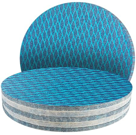 GZKTY 25Pcs 300mm Sanding Discs, No holes, 300 mm（11.81 Inch）sandpaper, eccentric disc, 100 grit for 300 mm disc sander, polishing against clogging