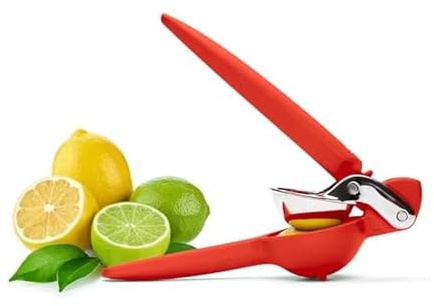 Chef'n FreshForce Lemon Squeezer Citrus Juicer, Premium Quality, Max Extraction, Persimmon