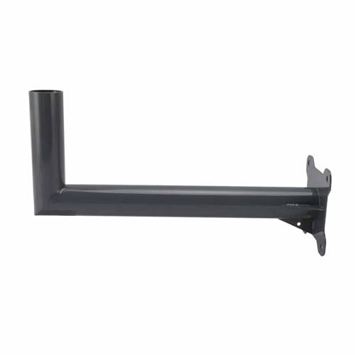 Kit de Montage de Port pour Antenne Parabolique Internet – Support de Poteau en Alliage d'aluminium Robuste pour Toit ou Mur – Support d'Antenne Parabolique et