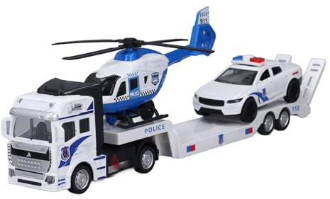 Srliya Pritschenwagen, Flugzeug, Pritschenwagen, Spielzeugtransport, Pritschenwagen mit Flugzeug, Transportanhänger, Autotransporter, Fahrzeugmodell für Drinnen und Draußen