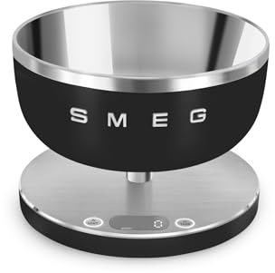 Smeg Báscula de cocina digital 'Negro mate'