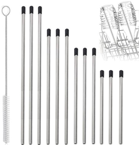 mengger Supporto per bicchieri da vino per lavastoviglie, supporto per bicchieri da vino, in silicone, per lavastoviglie (13, argentato)