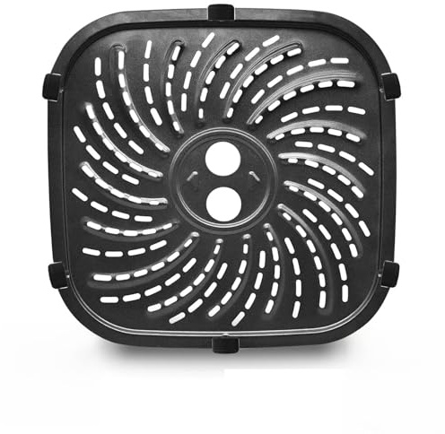 GCQ Air Fryer Accessories for Russell Hobbs 4L 27160 Rapid Digital Air Fryer, 19 × 19 CM Food Grade Air Fryer Replacement Parts Replacement Tray Rack Baking Pan Grill Pan Grill Plate Crisper Plate