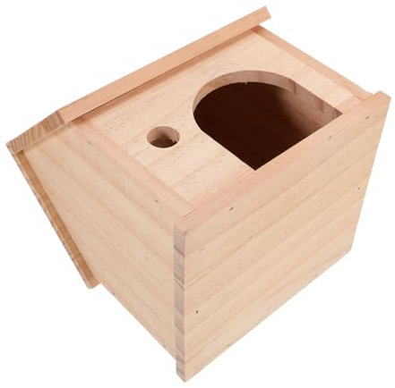 Hemobllo Wooden Hamster Hideout Stabiles Für Hamster Und Kleine Tiere Gemütlicher Rückzugsort Für Zwerghamster Und Meerschweinchen Naturbelassenes Design Für Käfige
