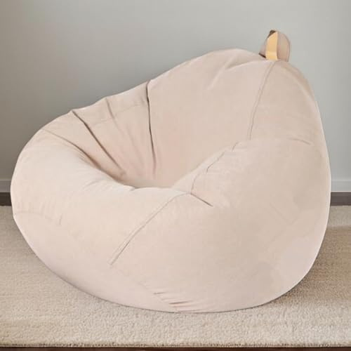 DOSYCOVUR Velvet Bean Bag Cover Only Stuffed Animal Storage Thickened Washable Soft Solid Color Bean Bag Chairs Adult Beanbags for Beanbag Chair Adult,H,70 * 80cm