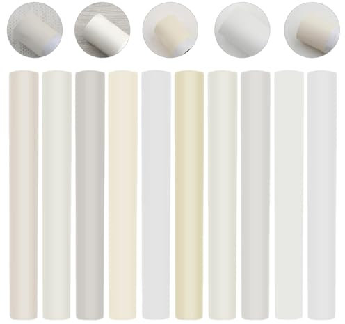 NHQZ 1 Kit Per La Riparazione Dei Laminati (10 Bastoncini), Bastoncini Di Cera Per La Riparazione Del Legno, Parquet Ripara Graffi, Rripara Parquet,Riparazione Parquet (Bianco, B)