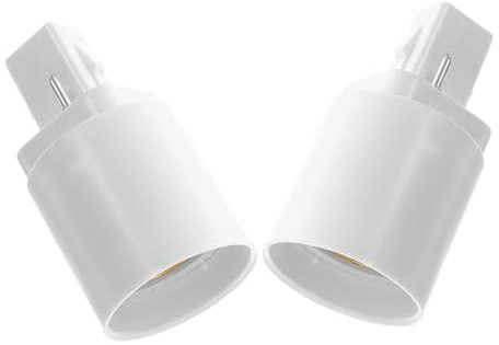 Tofficu 2pcs Light Socket Extension Adapter Light Bulb Base Converter Lamp Holder Led Bulb Socket Extension