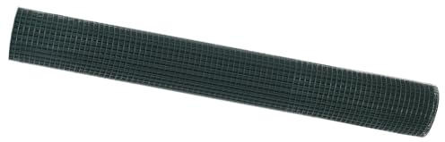 Brokky 42005037 Recinzione in Filo Saldato Verde 1.2x10 m Acciaio Rete Metallica per Recinzioni Zincata Elettrosaldata Rigida - Ideale per Recinzioni da Giardino,Aree Verdi e Spazi Esterni