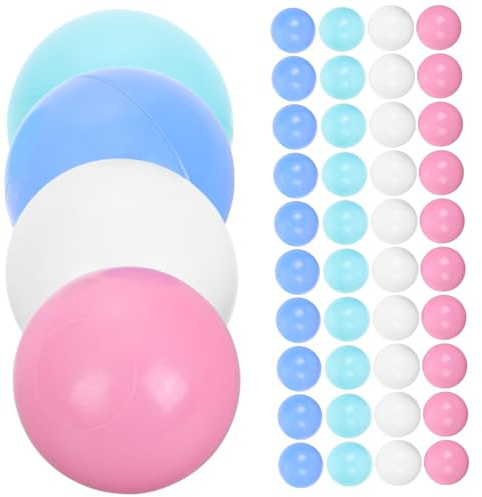 WOONEKY 200 Balones para Piscina de Balones Redondas de Plástico Juegos Infantiles en Playground Diseño Creativo y Seguro para Niños