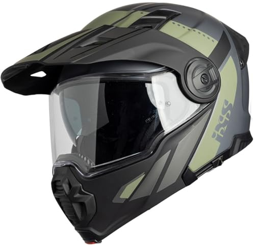 iXS Klapphelm Venture 1.0 S schwarz-grau-grün, X15903-M37-S