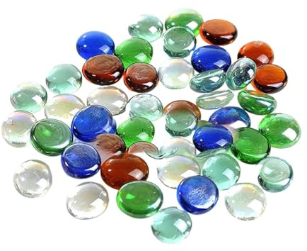 aquarium dekosteine steine 100 g Glaskiesel, Perlen, Steine, Fische, Aquarium, runde Perlen, bunte Dekoration