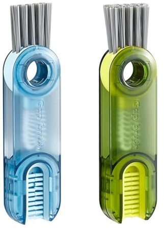3-in-1 Cup Lid Crevice Cleaning Brush, 2 Pcs Multifunctional Portable Bottle Detail Brush, Tools for Cups and Lids