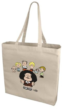 Grafoplas Bolsa tote de algodón Mafalda y sus amigos