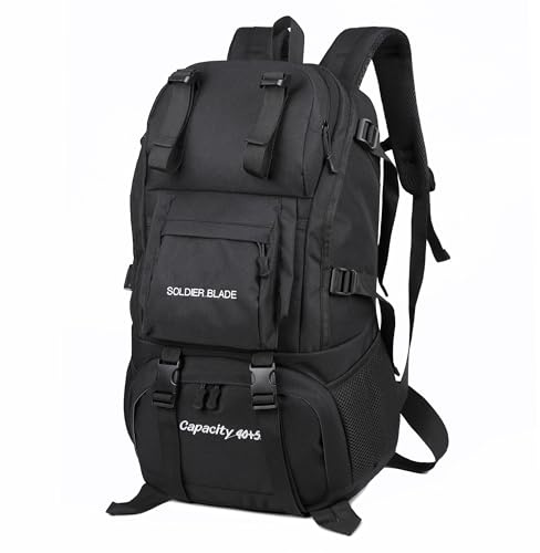 Sockywin Mochila Senderismo 45L Hombre Mujer Impermeable Resistente Daypack para Camping Ciclismo Escalada Senderismo Montaña Deportes al Aire Libre