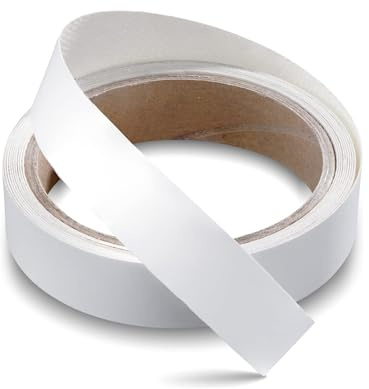 fKiZanthene Self Adhesive Edge Banding Tape White Wood Trim Edging Strip for Cabinet Door Bathroom and Kitchen Finishing