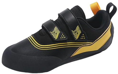 Zeihyeurus Scarpe da arrampicata bouldering da uomo, scarpe da arrampicata, scarpe da allenamento bouldering, suola simmetrica, vestibilità di supporto, per principianti o per salite lunghe e moderate