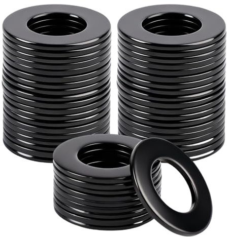 100 Stück Unterlegscheiben M8 X 16mm X 1mm, für Schrauben und Muttern | Edelstahl Flache Unterlegscheiben Schwarz, Beilagscheiben Metall Schwarze, für Schrauben und Muttern