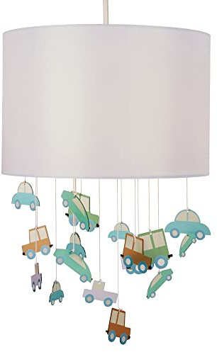 Litecraft Glow Light Shade 30cm Easy Fit Traffic Mobile Child's Lampshade - Grey