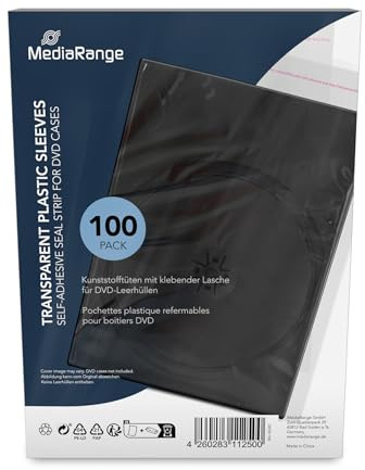 MediaRange Zubehör CD-/DVD-Rohlinge Clear 1dischi Pocket Case