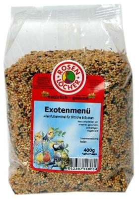 Mühlan 8X Exotenmenü 400g, wertvolle Saaten, Vogelfutter