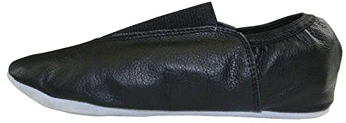 Danzcue Adult Black Leather Gymnastic Shoes 7 M US