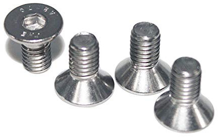 Senkschraube M8 x 10 mm, Edelstahl V2A VA A2, DIN 7991 / ISO 10642, Innensechskant, 25 Stück