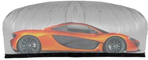 IN THE GARAGE Outdoor Car Shield - aufblasbare & aktive Autoabdeckung außerhalb, 16' / 4.9m