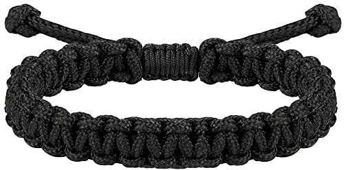JENDEAR SHINE Bracciale da Uomo in Corda Nautica, Bracciale in Filo di Paracord Intrecciato a Mano, Bracciale da Surf Esterno Regolabile Impermeabile.