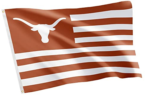 Desert Cactus University of Texas Indoor and Outdoor 100% Polyester University Flag Banner, 3x5 Feet Longhorns (Nation)