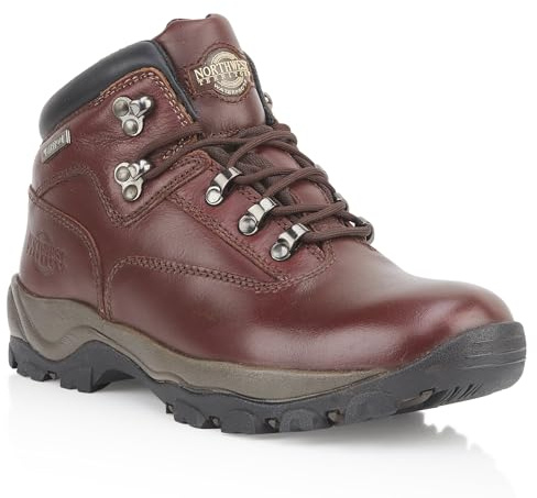 Northwest Territory INUVIK Men’s Mid Rise Waterproof Leather Hiking & Walking Boots