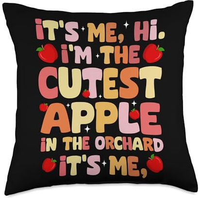 Apple Picking Season For Apple Picker Apple Picking Day Apply Picker Throw Pillow, 18x18, Multicolor