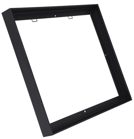 CANFRAVAS Leinwandrahmen, 45,7 x 61 cm, Metall-Leinwand, schwimmender Rahmen, für 1,5 - 2,3 cm tiefe Leinwandmalerei (schwarz, 45,7 x 61 cm)