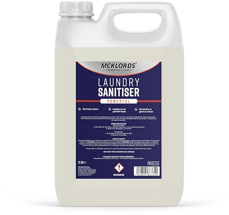 McKLords Commercial Laundry Sanitiser, 2.5 Litre Clear