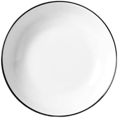 SLEEVE Piatti Cena 6 piatti in ceramica for uso domestico, piatti cinesi semplici, fondi profondi, piatti for la colazione, adatti al microonde Piatto da Portata (Color : 7.5inch)