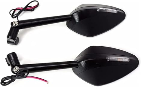 Ohocean Für Y&amaha TMAX-500 Tmax-530 Motorrad Integrierte Blinkerspiegel Seitenrückspiegel Vorne Hinten Kompatibler Motorradspiegel Rückspiegel Motorrad Spiegel