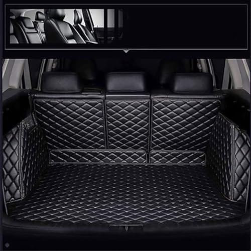 BLAFT Auto Kofferraummatte für Jeep Compass 2007-2017 Ohne Audio, rutschfest Staubdicht Kofferraum Schutzmatte Antirutschmatte Auto Kofferraum Matte All-Inclusive Nach Maß,Blackstyle