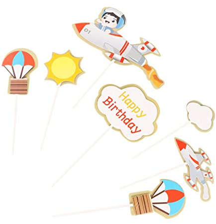 Vaguelly 35pcs Cake Toppers for Boys and Girls Birthday Party and Safe Decorations for Themed Celebrations for Cake Decorating