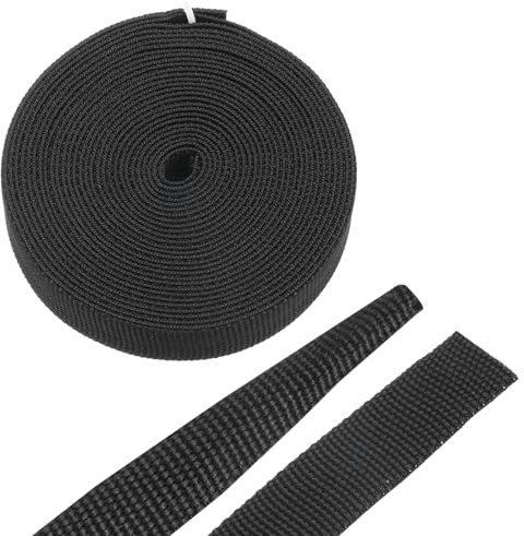 sourcing map Braided Cable Sleeves Heat Shrinkable Fabric Sleeving, 3/8 16ft Black 2:1 Ratio Heat Shrinkable Cord Protector for Harness Cable, Network Cable Protection, Cable Management