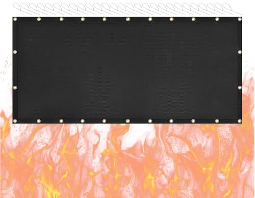 Scudo termico dietro la griglia, scudo termico ignifugo per griglia,Scudo termico per recinzione barbecue per stufa a legna - Copricarta da barbecue da giardino ignifugo per campeggio,