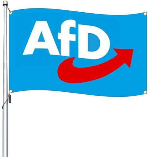 LETSHOLD Flagge 90x150 cm, Fahne Blau mit Ösen, Hochwertiger Polyester Digitaldruck, Doppelseitig, Flaggen Banner für Drinnen Draußen Garten Balkon Deko Zubehör (A)