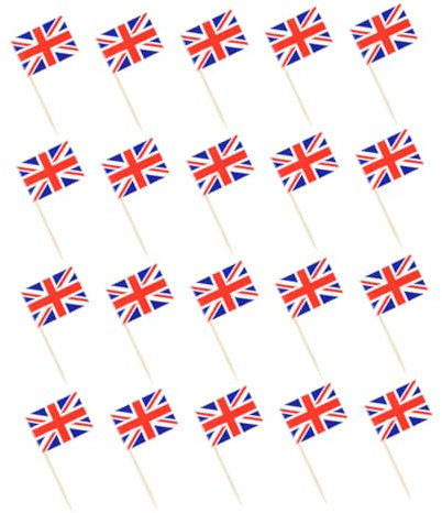 BESTYASH 200piezas Banderines para Palillos De Dientes para Decorar Tartas y Postres para Fiestas y Celebraciones