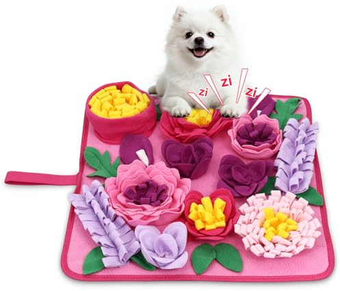 AMIR Snuffle Mat for Dogs, Dog Snuffle Mat, Slow Feeding Sniff Mat for Dogs Encourages Foraging Skills, Reduces Stress, and Aids in Training