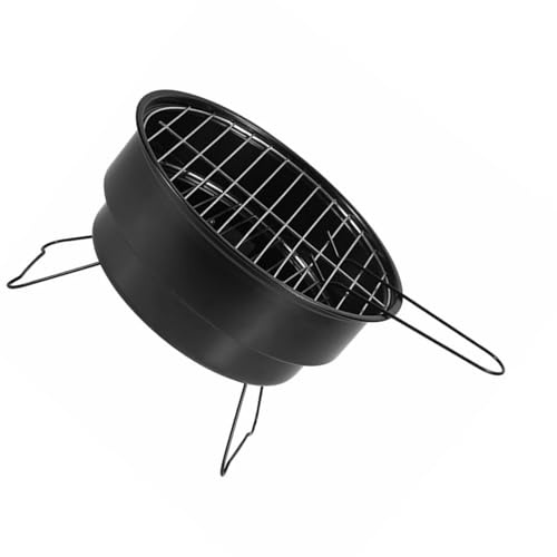 KIMISS Cuisson au Charbon de Bois Portable - Barbecue Multifonctionnel pour le Camping et les Pique-niques et Conception Pratique