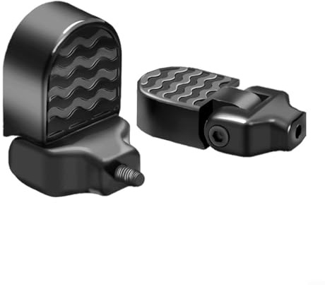 Pedali posteriori pieghevoli per mountain bike ed ebike, poggiapiedi antiscivolo con facile installazione, compatibili con portapacchi posteriore o sedile, per pendolari e passeggeri