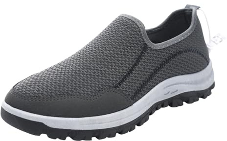 2026 Eleganti scarpe stringate in stile Loafer con design lucido per occasioni formali di lavoro (argento, 46), grigio., 44 EU